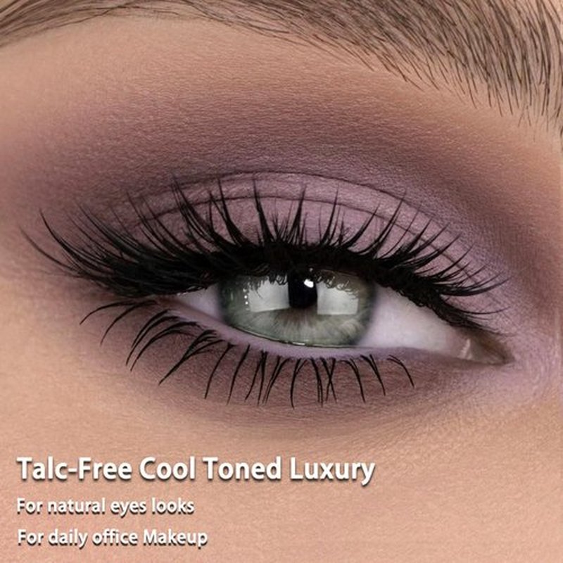 Afflano All Matte Eyeshadow Palette for Brown Eyes, Highly Pigmented Taupe Grey Nude Neutral Eyeshadow Palette Smoky Goth, Blendable Cool Toned Matte Eye Shadow for Older Women Everyday Natural Makeup
