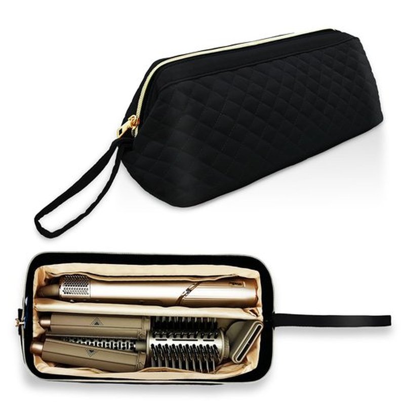 NENYX Hair Tools Travel Bag for Shark Flexstyle, Portable Shark Hair Dryer Case, Waterproof Dustproof Shockproof Flat Curling Iron Travel Organizer, Black