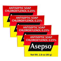 Asepso Antibacterial Bar Soap – 4 Pack 80g / 2.8 oz Each – Antiseptic Cleansing Soap – Choose Scent (Original)