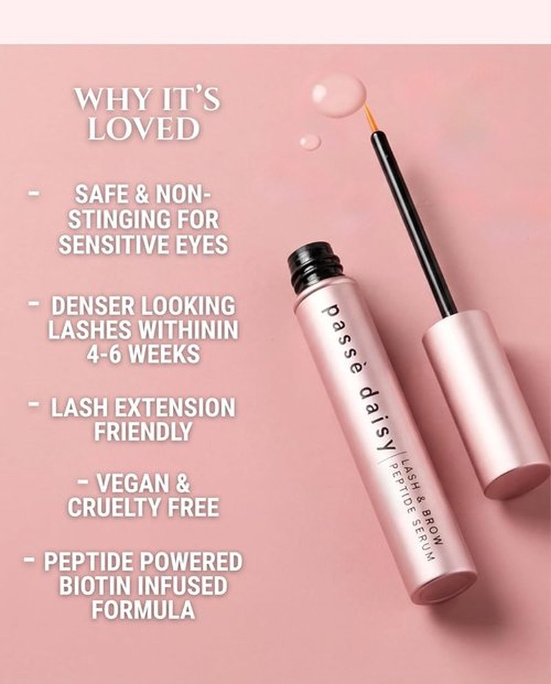 Skiennix Eyelash Growth Serum - Promotes Fuller & Longer Lashes | Multi-Peptide Formula with Biotin & Vitamins