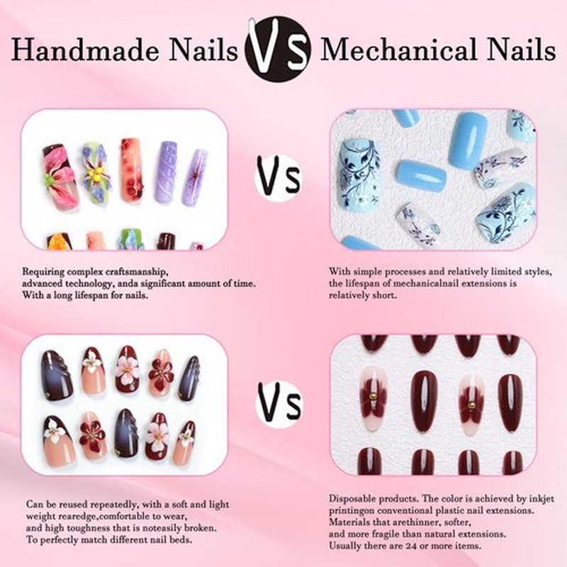 10 Pcs Handmade Duck Press on Nails Short Design 3D Stars Colorful Fake Nails Full Cover Thick French Tip False Nails with Rhinestone Acrylic Reusable Stick on Nails for Women DIY Decoration（Size M）