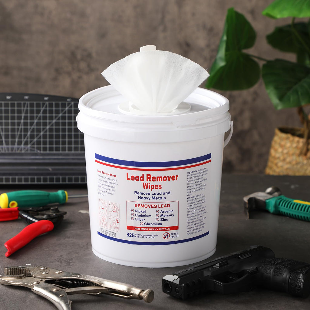 Dansib 325 Count Lead Removal Wipes for Shooting Disposable Hand & Surface Cleaning Wipes for Removing Lead, Dust, Oil & Grime