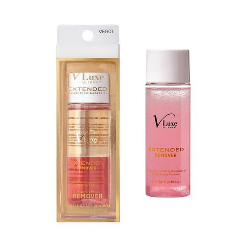 i•ENVY Extended DIY Eyelash Extension Cluster Remover with Natural Rosewater Gentle Soothing Nourishing Cleanser for Removal of False Eyelashes, Lash Wisps, Bond & Seal Adhesive and Makeup