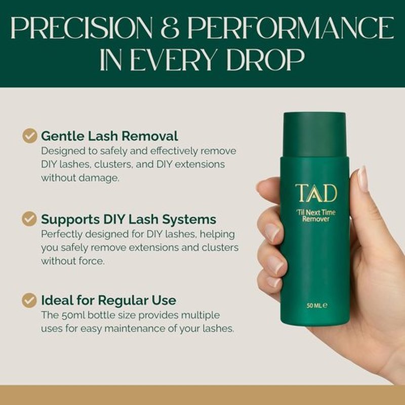 TAD Beauty DIY Lash Remover - Unseals Adhesive for Easy Eyelash Extension Removal - 50ml