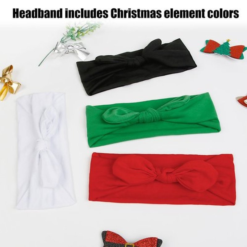 Huachi 12 Pack Bow Headbands for Women Headwraps Hair Band Knotted Headband Rabbit Ears Stretchy Turban Head Wraps Fashion Christmas Headbands Sport Cute Hair Accessories