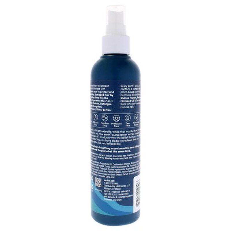 Earth 7-in-1 Leave-In Treatment - Multitasking Hair Spray with Hyaluronic Acid - 6 oz for Color-Treated Hair