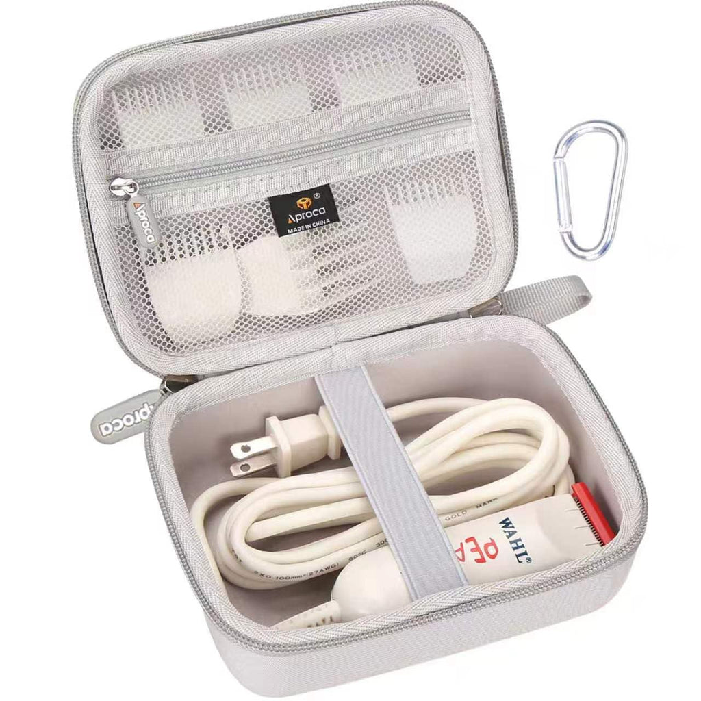 Aproca Case Compatible with Wahl Professional Peanut Corded Trimmer 8685-1401 8655-200 8655, Portable Storage Bag for Accessories -Grey (Case Only)