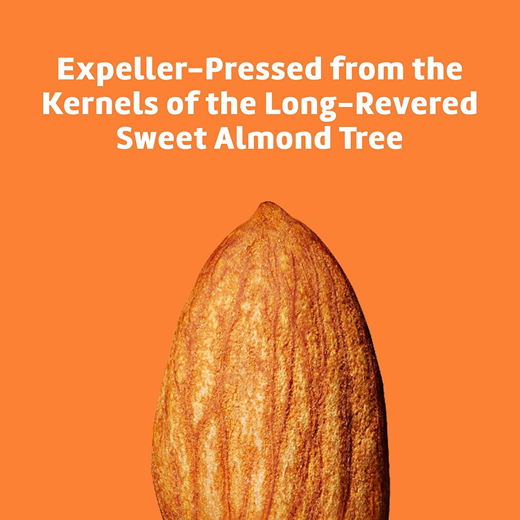 De La Cruz Sweet Almond Oil - Expeller Pressed Almond Oil for Skin and Hair 8 FL. OZ. (236 mL)