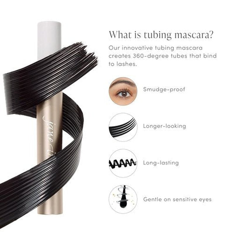 Jane Iredale Lash Fixation Mascara - Long-Wear, Smudge-Resistant, Vegan Formula for Lift & Definition