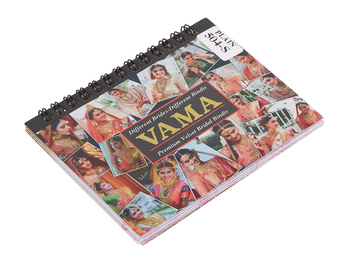 VAMA Plain Round Small Bind Book Forehead Sticker Indian Booklet for Women (Mini Bindis Booklet - 504 Bindis) Small (4Mm to 6Mm) Multicolor