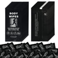 Body Wipes for Women and Men Individually Wrapped Face and Body Wipes, Bath Wipes for Adults No Rinse Personal Cleansing Wipes Travel, Bulk Deodorant for Homeless Shower Wipes for Camping Hiking (50)