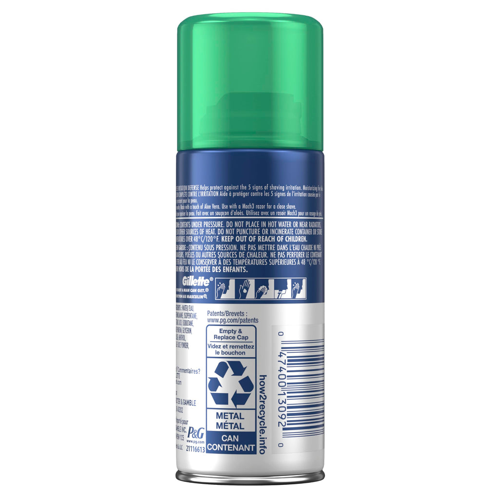 Gillette Series Soothing Shaving Gel for Men, Protects Against 5 Signs of Shaving Irritation, Shave Gel With Aloe Vera, Suitable for Sensitive Skin, 2.5 oz