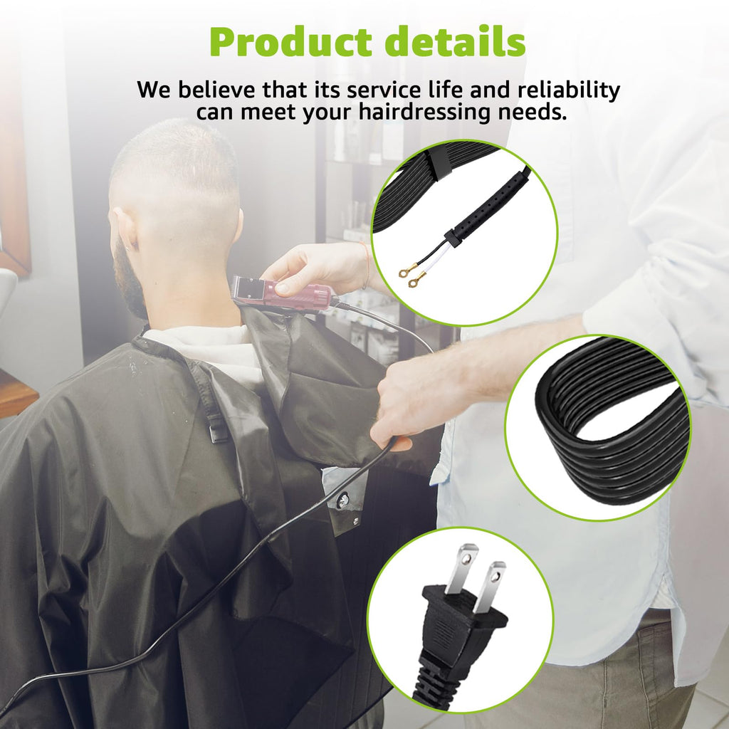 Replacement Hair Clippers Power Cord for Oster Classic 76 Clippers – Durable,Flexible Professional Hair Clippers Cord 8FT