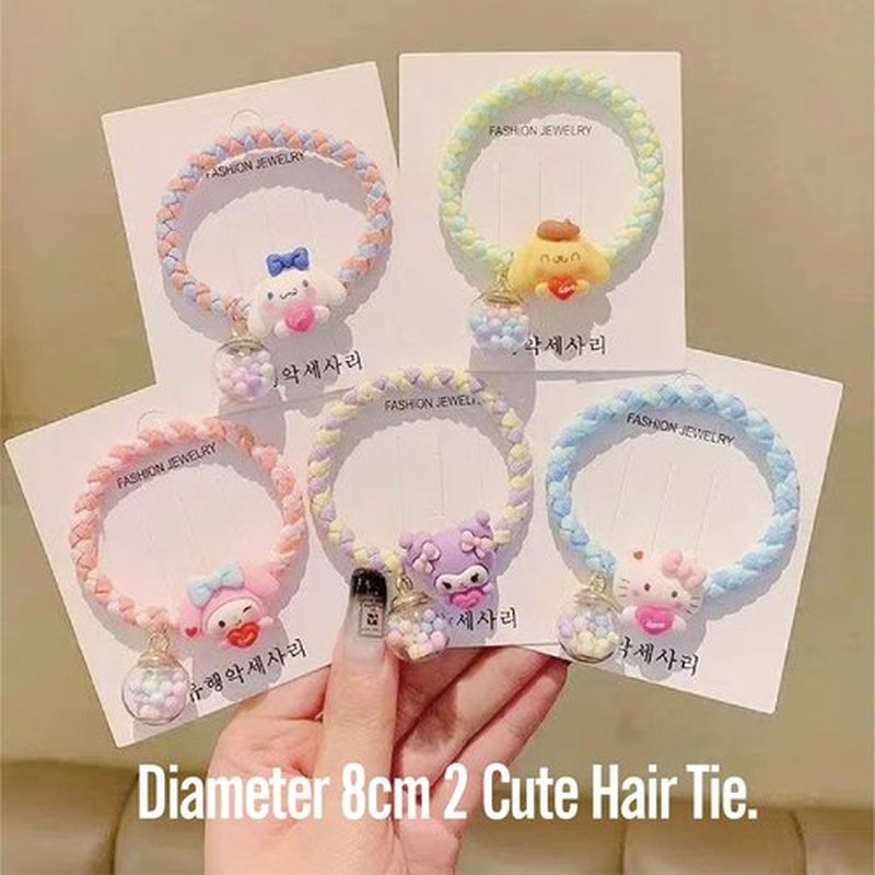Cute hair accessory set Cute headband，Various Styles of hair clips, hair cords, Hair Ties，Plush hair loop（blue）