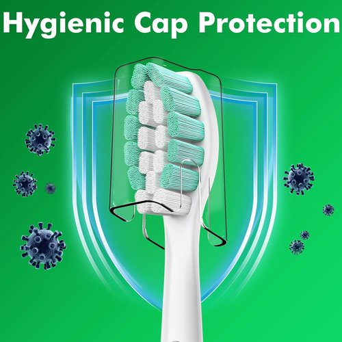 Philips Sonicare Replacement Brush Heads - Compatible with C1, C2, 4100, 5100, 6100 | 8 Pack White