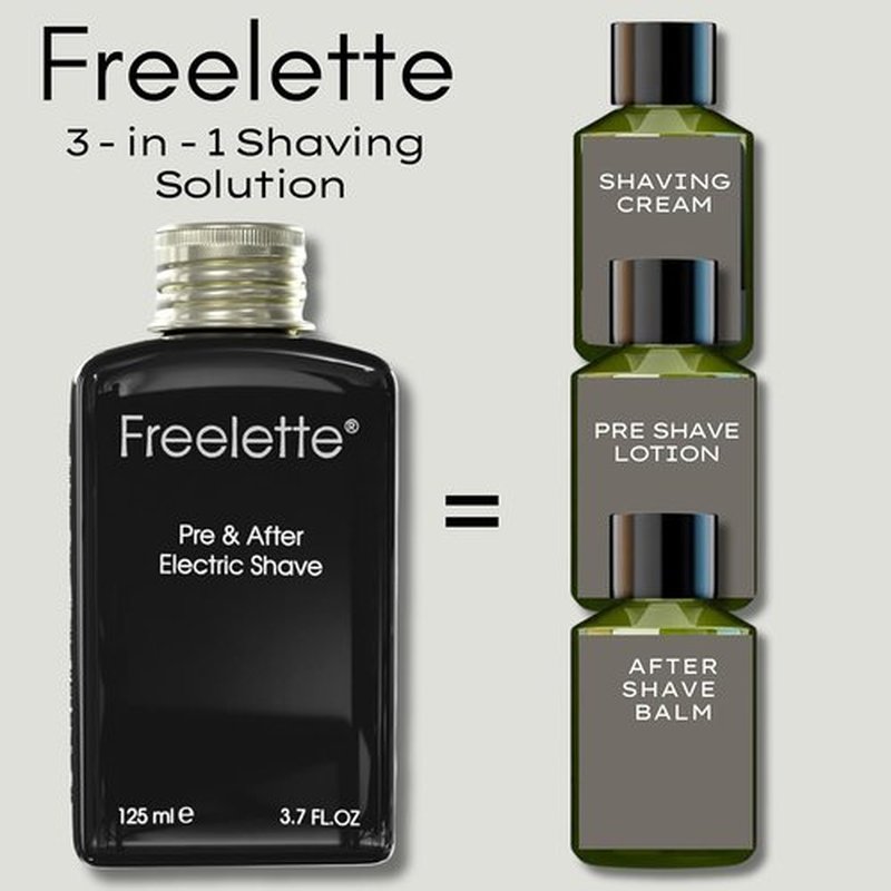 Freelette After Shave Lotion - Cooling Balm for Smooth, Irritation-Free Shaving | Mint/Bergamot, 3.76 FL.OZ
