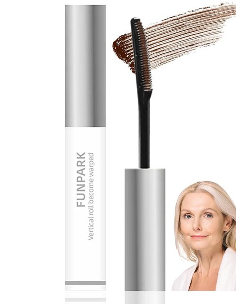 Regine Switzerland Brown Mascara Primer - Lengthening Formula for Fine, Short Lashes | Quick-Dry, Waterproof, Clump-Free Comb Brush