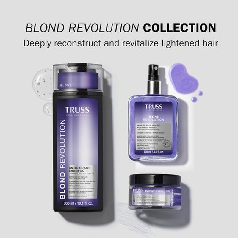 Truss Blond Revolution Net Blond Hair Mask - Color-Enhancing Repair for Vibrant Shine | 6.3 oz
