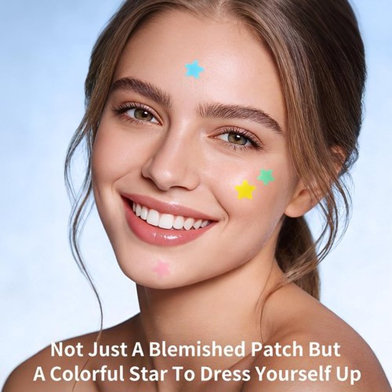 Daolyo Pimple Patches for Face, 3 Size 280 Counts Hydrocolloid Acne Patches, Cute Star Pimple Stickers with Salicylic Acid, Tea Tree Oil & Calendula Oil, for Covering Zits and Blemishes