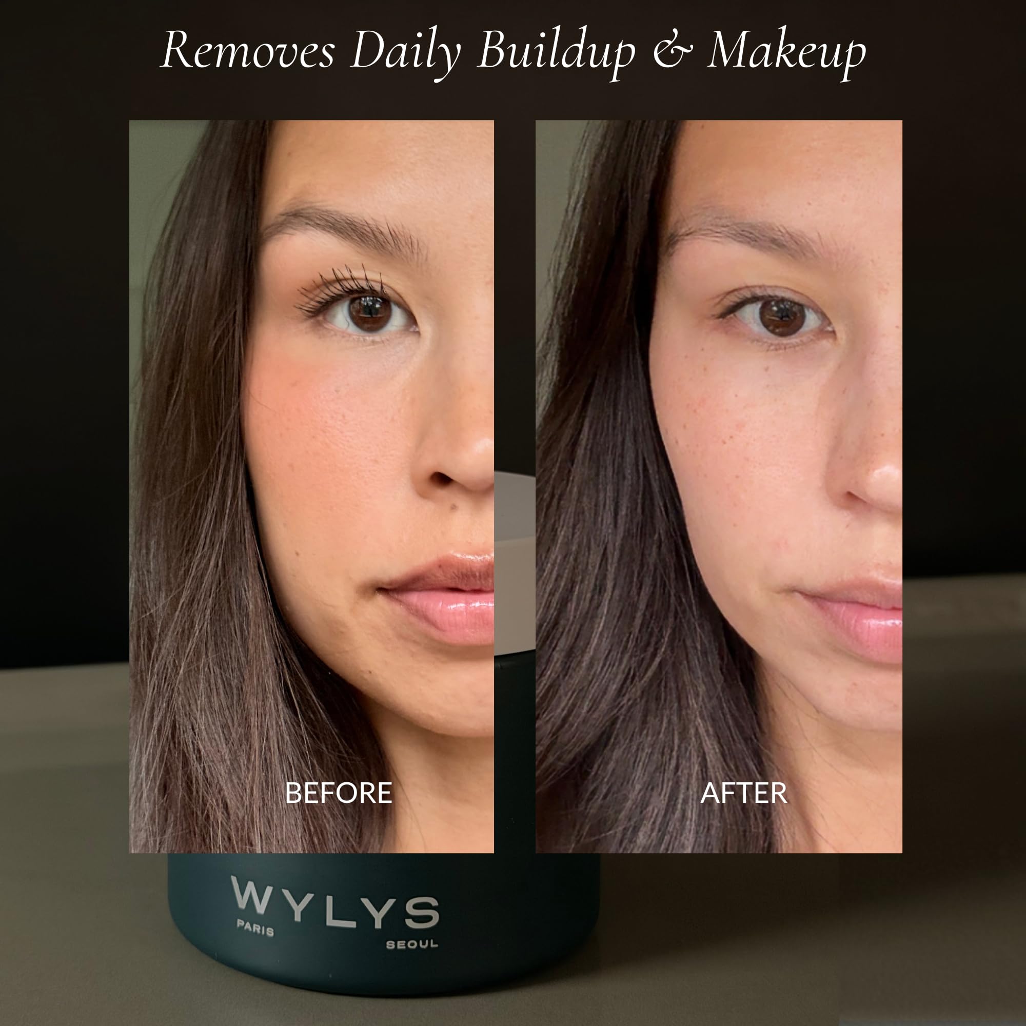 WYLYS Korean Green Cleansing Balm Makeup Remover All Natural K Beauty | Gentle Daily Face Cleansing Balm for Dry Skin | Jojoba, Babassu, Apricot, Green Tea Oil & More