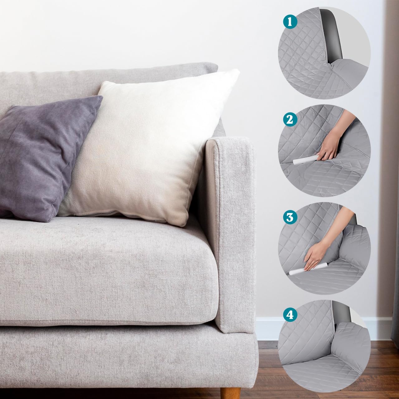 Ciieeo Slipcover Grips Sofa Gap Filler Foam Rods 14 Pack Flexible Couch Cover Sticks for Tuck-in Support Furniture Cover Fit and Cushion Protection 8.46 X 0.78 X 0.78 in