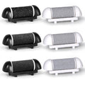 6 Pack Replacement Roller Refill Heads for Electric Foot Callus Remover, Electric Pedicure Tools Refill Heads with Extra, Regular, Fine Coarse 2 Each, Foot File Refill Roller