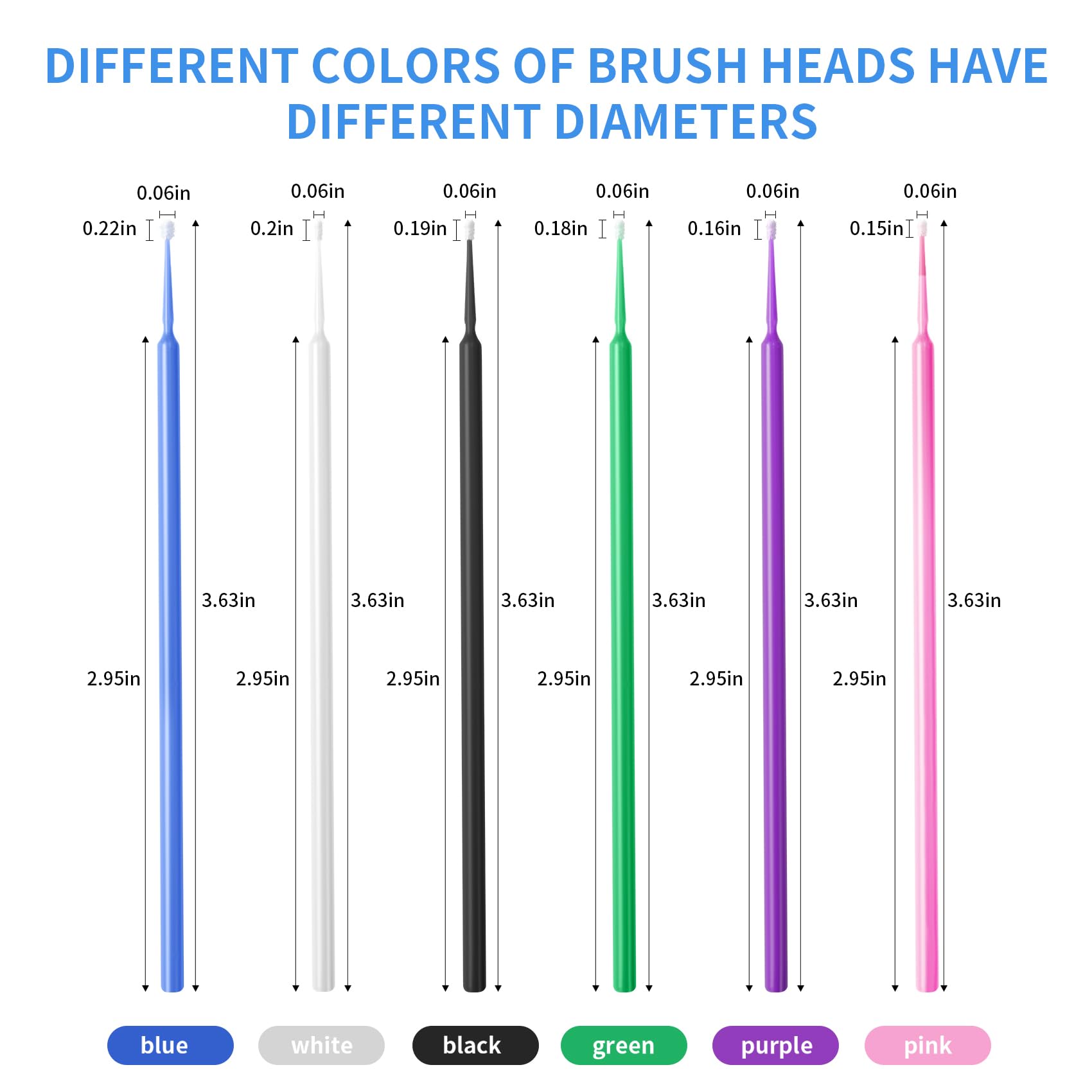 Annhua Disposable Micro Applicators 400 Pcs Precise Dental Applicator Brush with Nylon Tips, No Shedding Micro Swabs for Eyelash Extensions, Art, Cosmetics and Electronics - Pink