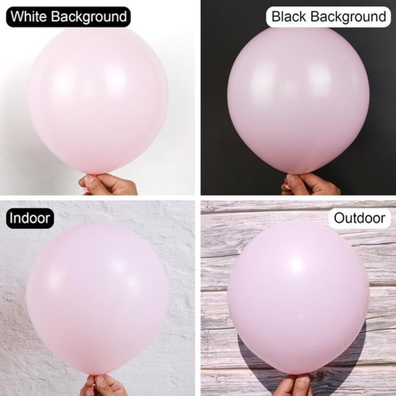 Pastel Pink Balloons by [Brand Name] - 150-Piece Set in Various Sizes for Stunning Birthday Party Decorations
