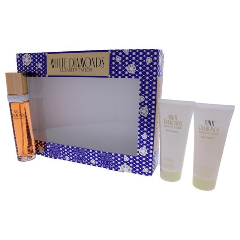 Elizabeth Taylor White Diamonds Perfume Gift Set - 3 Count Luxury Fragrance Collection