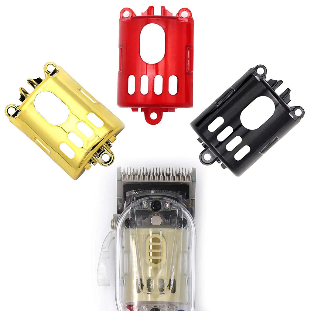 Anrom Hair Clipper Accessories DIY 3PCS, Replacement Dial Button, Switch, Motor Cover Parts for Wahl 5-Star Series Magic Clip Clipper # 8148, 8591 (Red)