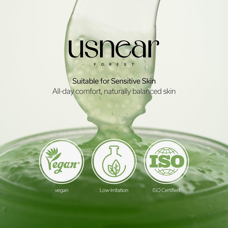 usnear FOREST Wrapping Layer Cream - PDRN & Bakuchiol Face Cream for Elasticity, Firming & Radiance - Korean Skincare for Sensitive Skin, 1.69 fl oz