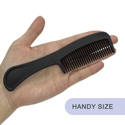 JoseHana Hair Brush and Comb Set, 100 Pcs Bulk for Homeless Individually Wrapped, Lightweight Hair Brush and Comb for Women Kids Hotel Travel (Black)