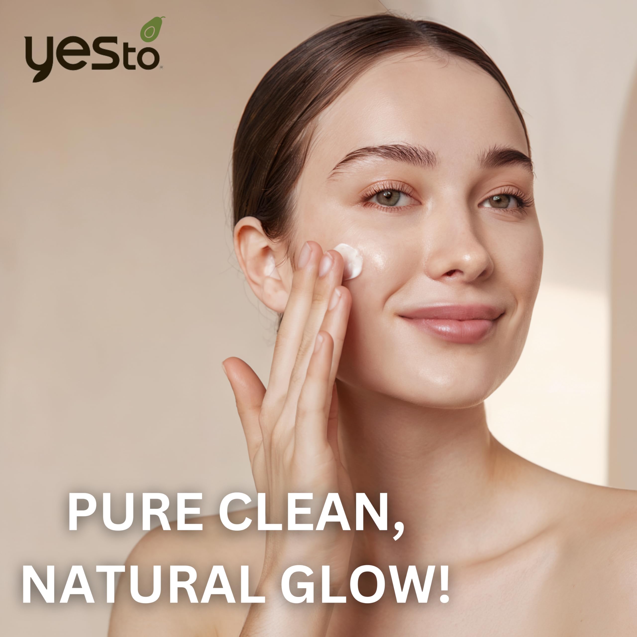 Yes To Avocado Fragrance Free Daily Cream Cleanser, Hydrating Face Wash That Removes Makeup & Impurities Leaving Skin Moisturized With Hyaluronic Acid & Glycerin, Natural Vegan & Cruelty Free, 4 Fl Oz