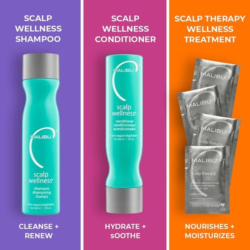 Malibu C Wellness Shampoo & Conditioner Duo - 33.8 oz | Nourishing Hair Care Set