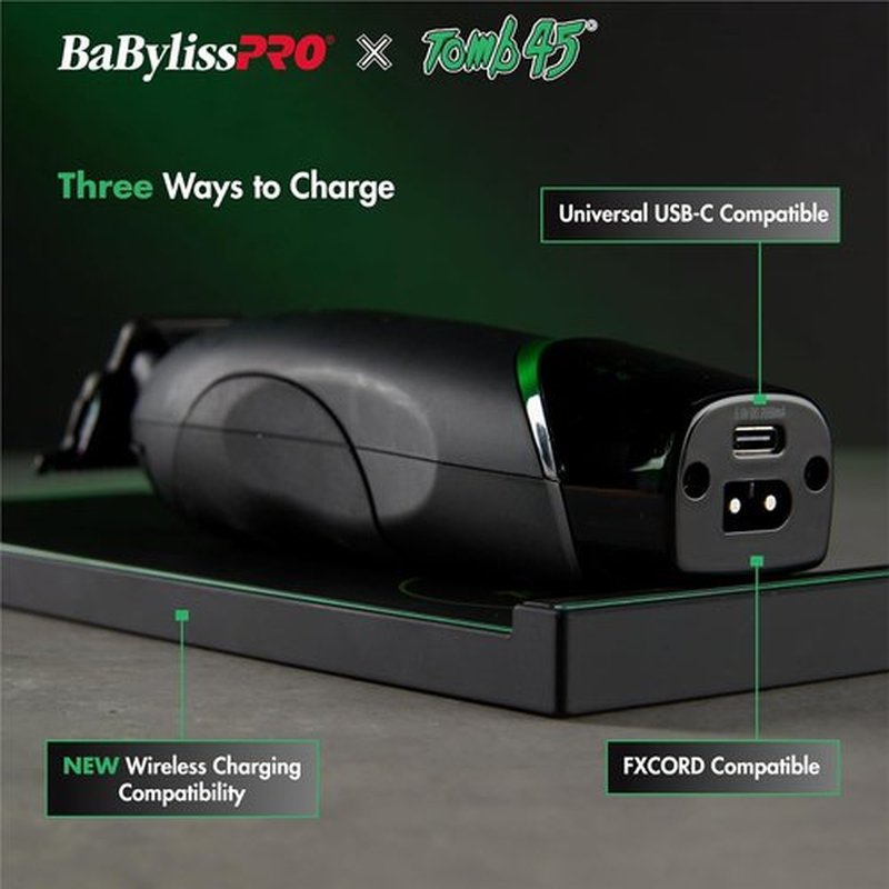 BaBylissPRO Wireless-Charging Hair Trimmer for Men - Precision Cutting & Sleek Design