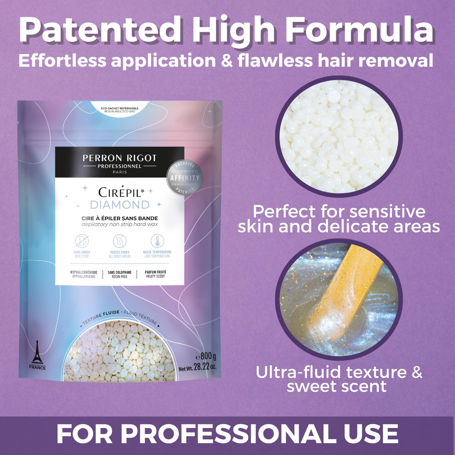 Cirepil DIAMOND Stripless Hard Wax Beads Bag 28.22oz / 800g