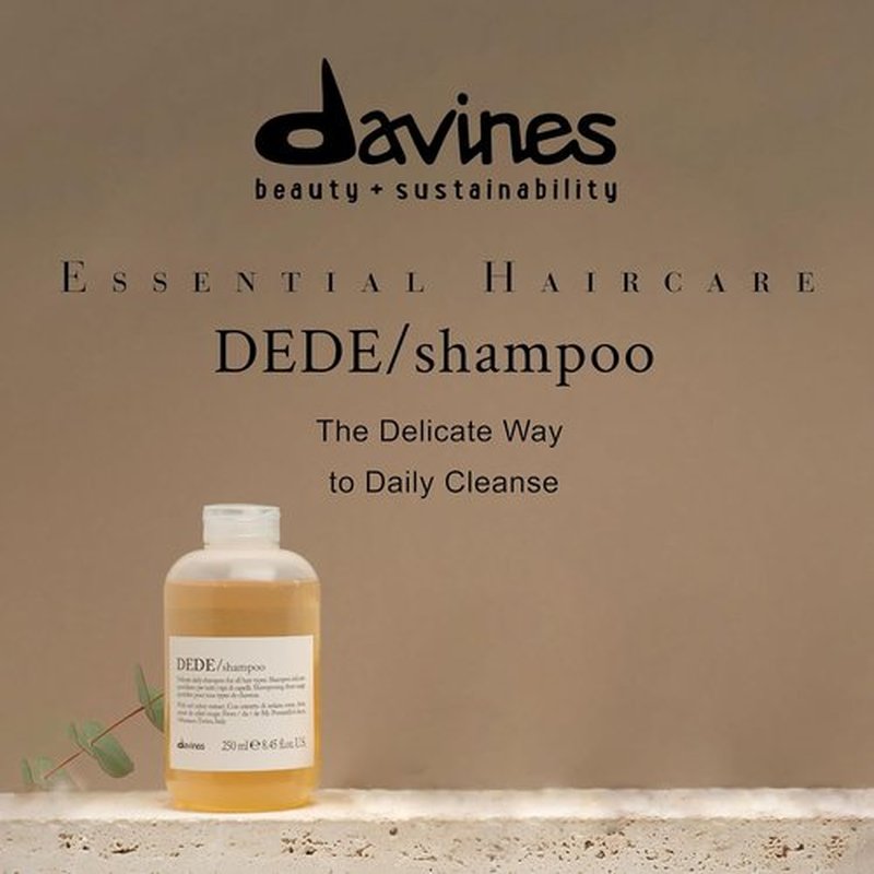 Davines DEDE Shampoo - Gentle Daily Cleanser for Medium & Fine Hair | Travel Size 2.54 Fl Oz