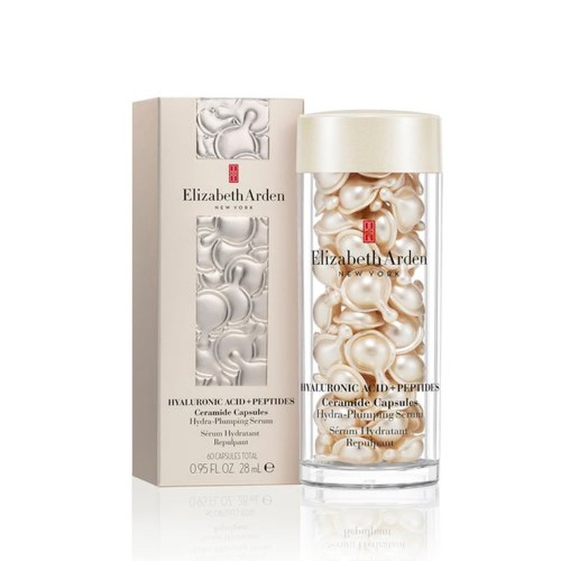 Elizabeth Arden Hyaluronic Acid + Peptides Ceramide Capsules Hydra-Plumping Serum, 60 Capsules, 0.95 fl oz