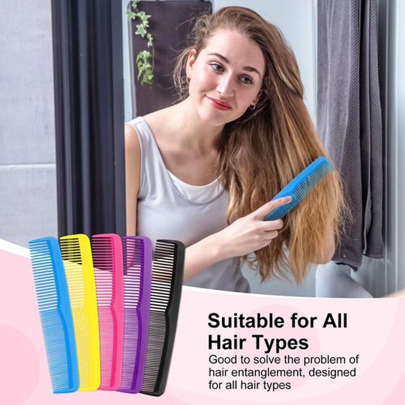 30pcs Plastic Colorful Combs in Bulk, Individually Wrapped, Double Tooth Hair Pocket Comb, for Homeless, Charity, Hotel, Travel, Airbnb, Home, Shelter