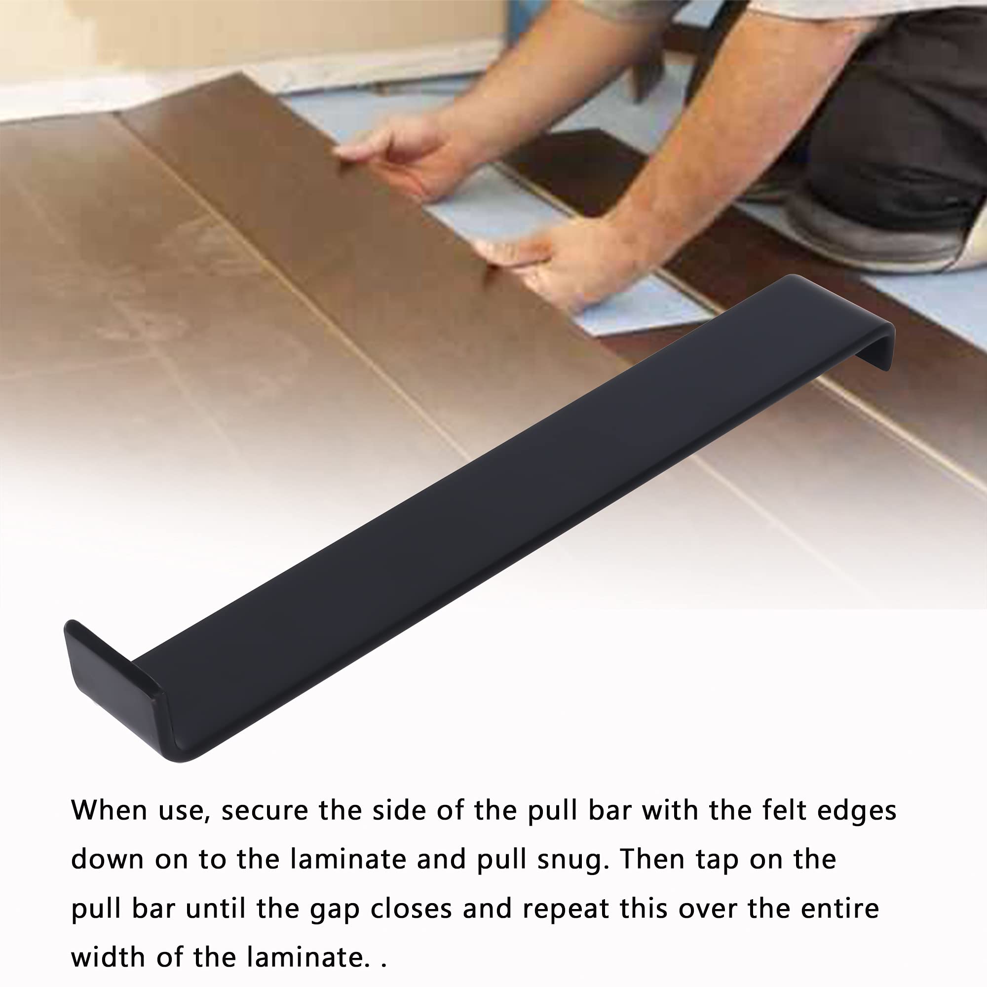 Updated Version Pull Bar for Laminate Plank, Vinyl Plank and Wood Flooring Installation,Pro Laminate Flooring Pull Bar 13inch