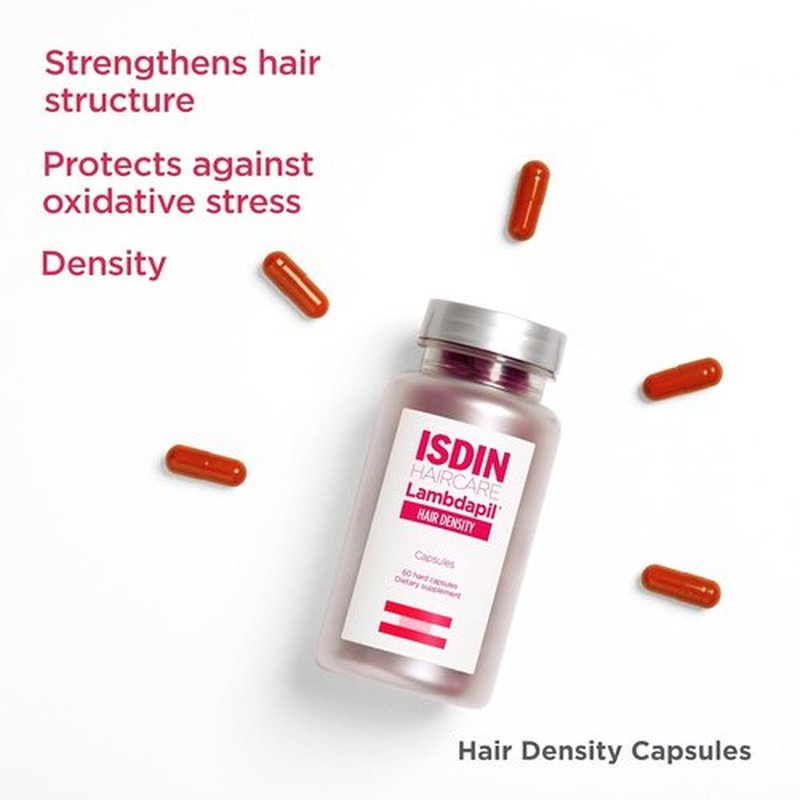 ISDIN Lambdapil Hair Density Capsules - Hair Thickening Vitamins for Thinning Hair | 30 Count