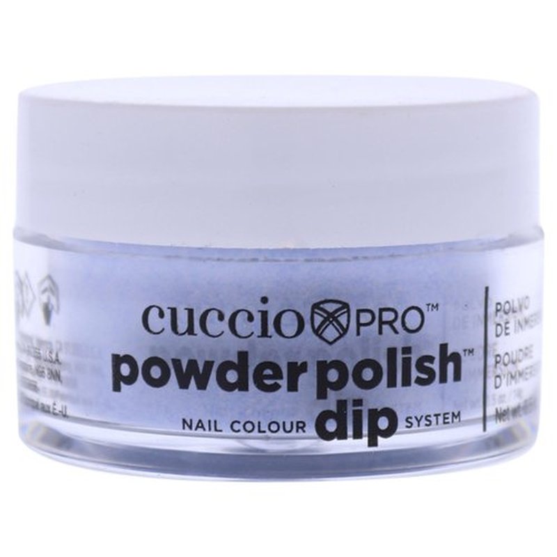 Cuccio Colour Powder Nail Polish - Lacquer For Manicures And Pedicures - Highly Pigmented Powder That Is Finely Milled - Strong, Durable Finish With A Flawless Rich Color - Baby Blue Glitter - 0.5 Oz, (I0097728)