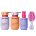 Evereden Kids Haircare Set - Detangling Shampoo, Conditioner & Pain-Free Brush | Vegan, Sulfate-Free, 3+