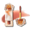 Mistine Lip Gloss Lip Oil Lip Plumber Non-sticky Tinted Lip Gloss for Women Infused with 1% Peptide Finish Lip Tint Hydrating Lip Stain Lightweight Feeling J01 Until Sunset 0.1 fl oz