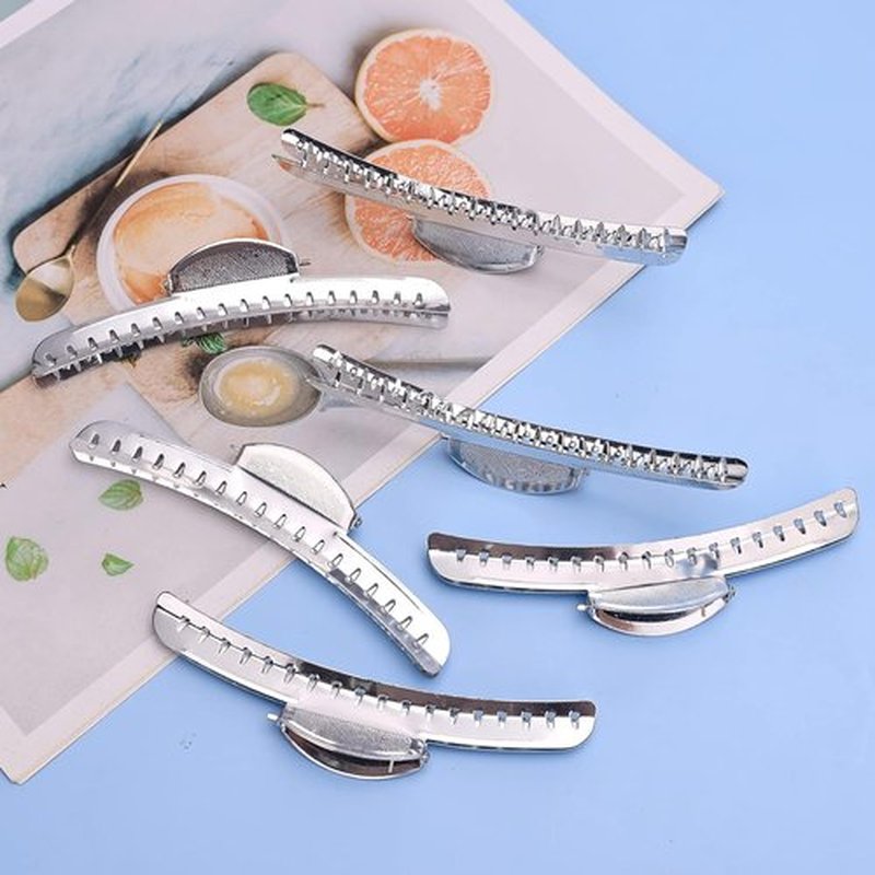 Skiennix Vintage Metal Finger Wave Hair Clips - 12PCS Silver Aluminum Clamps for Home & Outdoor Styling