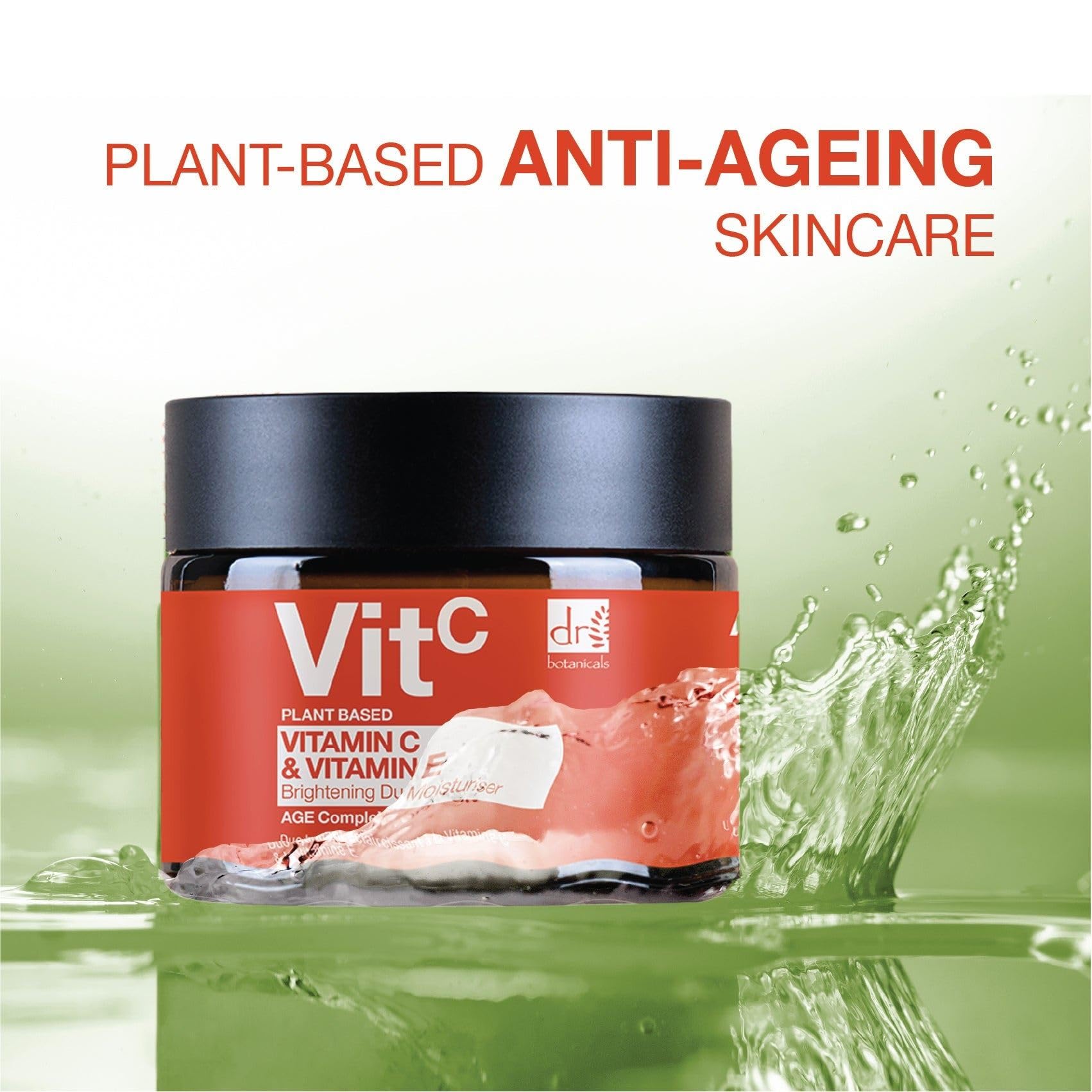 Dr Botanicals Vitamin C & E Brightening Duo Moisturizer - | Reveal Your Radiant Glow with our Anti-Aging Formula - Vitamin C for Brightening, Vitamin E for Protection - For Day and Night - 2.0 Fl oz