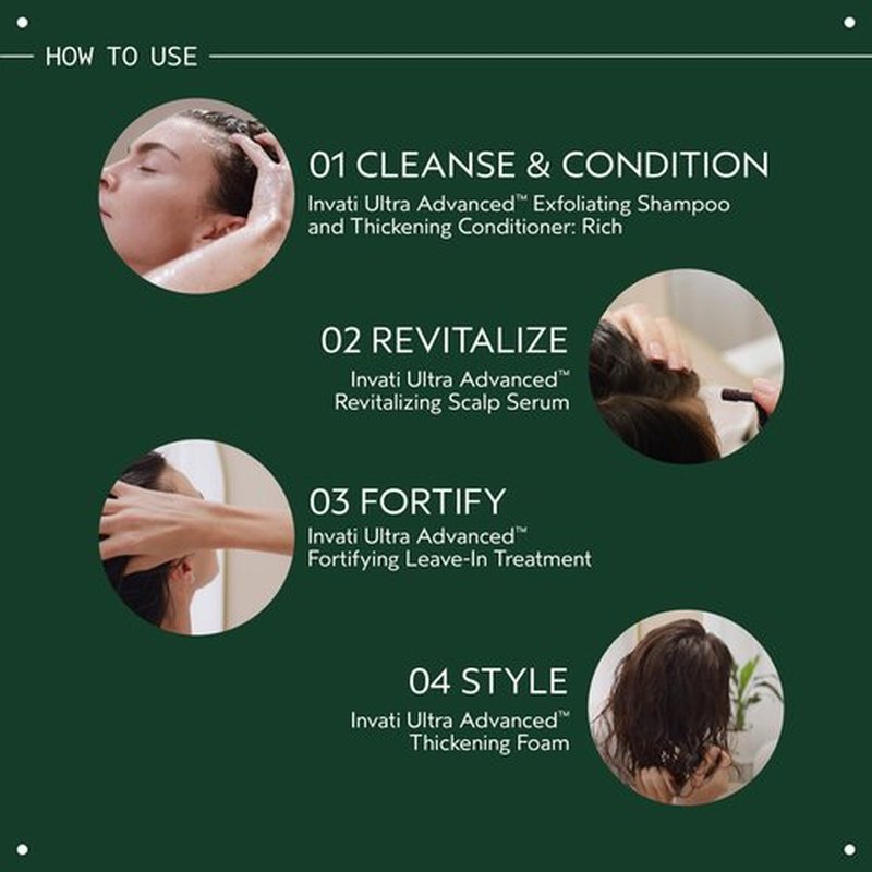 Aveda Invati Ultra Advanced Thickening Conditioner Rich | Step 2 of 4 | Reduces Hair Loss by 77% | for Medium to Thick Thinning Hair Types | Normal to Oily Scalp | 96% Naturally Derived*, 6.7 Fl Oz