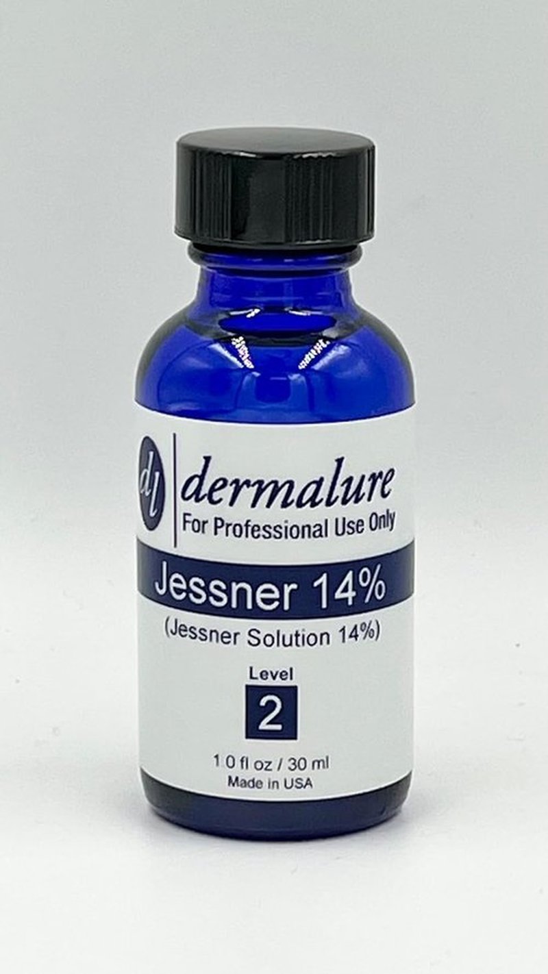 Dermalure Jessner Solution Acid Peel 14% - Exfoliating & Brightening Face Peel | 1oz (30ml) - Improves Skin Texture & Tone