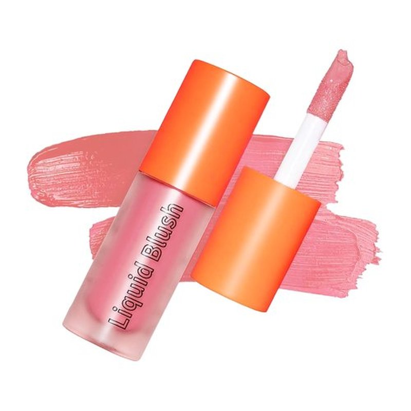 Skiennix Liquid Blush - Long-Lasting, Blendable Formula for High-Pigment Color | 03 Pink Rose, 0.2 Ounce
