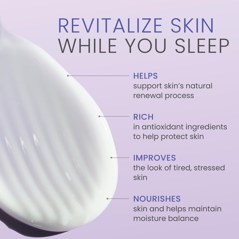 Himalaya Revitalizing Night Cream for Dry & Aging Skin, Daily Deep Moisturizing Overnight Care, Helps Restore Softness & Smoothness, For All Skin Types, 1.69 oz